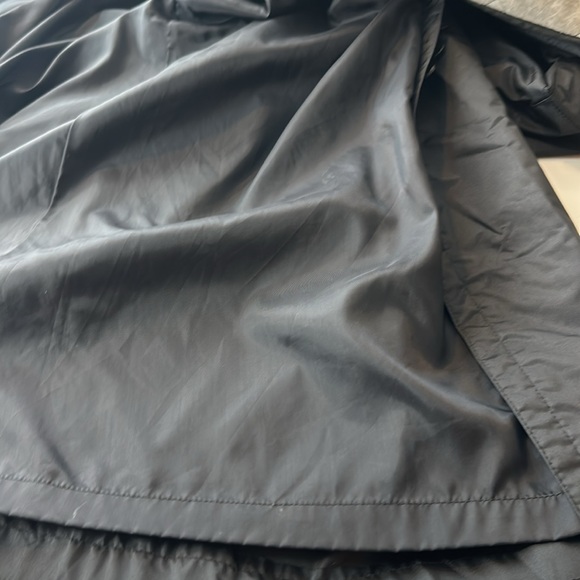 Vintage Mervyn’s Lined Black Trench Coat Gen X punk  whimsy goth 14 - Picture 16 of 16